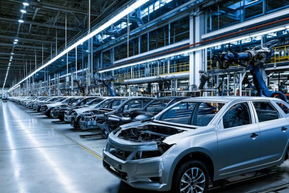 Логотип Volkswagen на фасаді штаб-квартири компанії у Вольфсбурзі, Німеччина.
